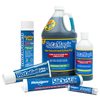 Slick-Stik Lubricant & RotaMagic Cutting Fluid provides the proper lubrication for annular cutter hole making